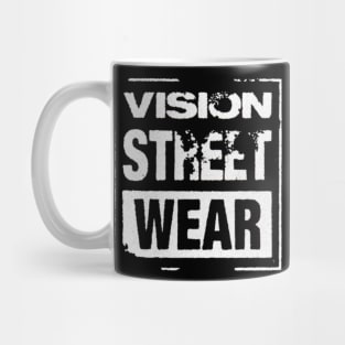 Vision Street Wear Skateboarding Disstresed 1980s Original Aesthetic Tribute 〶 Mug